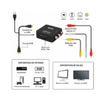 Adaptador Convertidor Hdmi A Rca / Av - Imagen 2